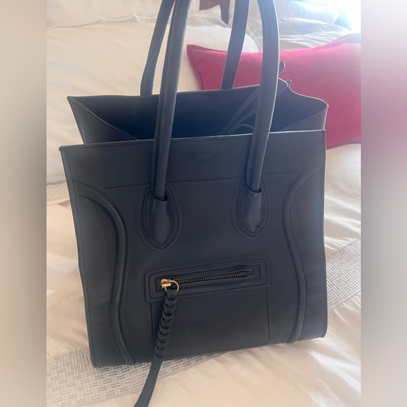 Celine Medium Phantom Bag Black Calfskin - Picture 9 of 16